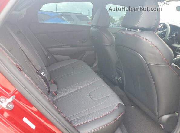 KMHLR4DF2RU748744 2024 HYUNDAI ELANTRA Red უკანა სავარძლების ხედი