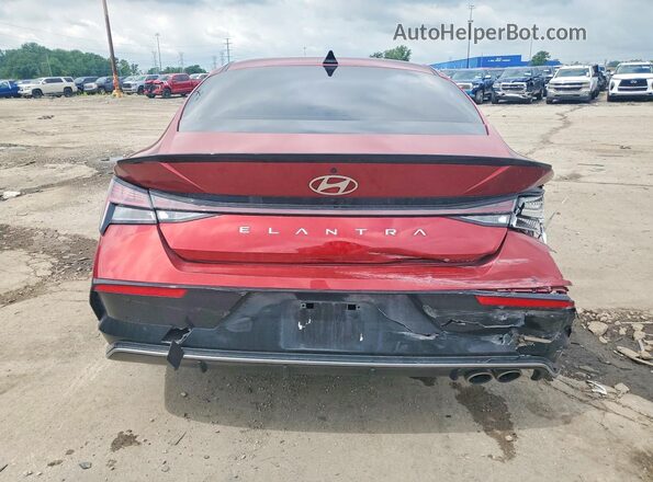 KMHLR4DF2RU748744 2024 HYUNDAI ELANTRA Red უკანა ხედი