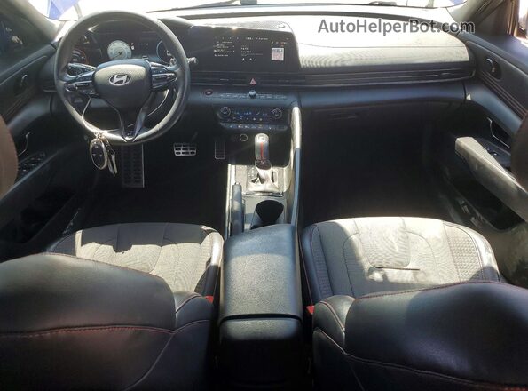 KMHLR4DF3RU772647 2024 HYUNDAI ELANTRA Blue Առջևի վահանակի տեսք