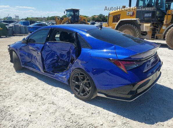 KMHLR4DF3RU772647 2024 HYUNDAI ELANTRA Blue Հետևի ձախ