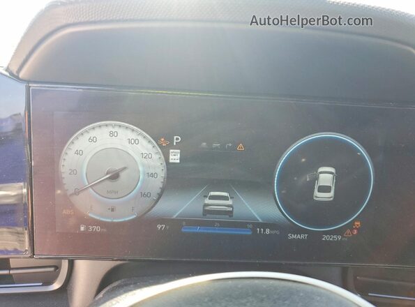 KMHLR4DF3RU772647 2024 HYUNDAI ELANTRA Blue Սարքավորումների վահանակի տեսք