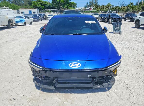 KMHLR4DF3RU772647 2024 HYUNDAI ELANTRA Blue Դիմացի տեսք