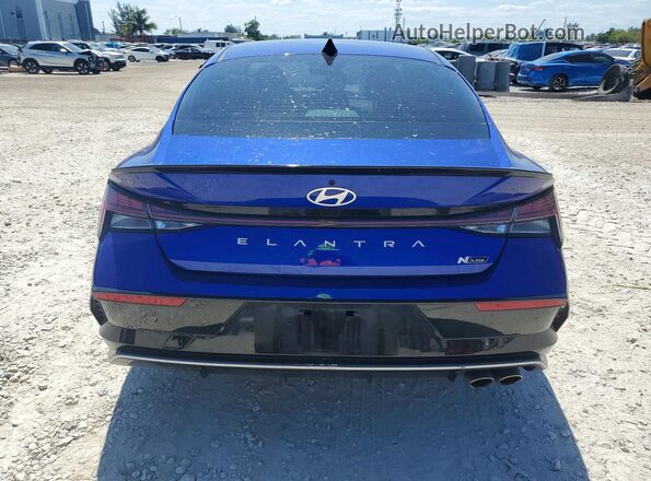 KMHLR4DF3RU772647 2024 HYUNDAI ELANTRA Blue Հետևի տեսք