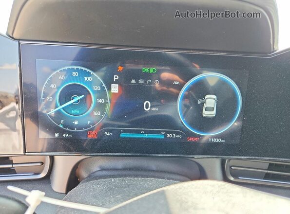 KMHLR4DF3SU026124 2025 HYUNDAI ELANTRA Белый Вид щитка приборов