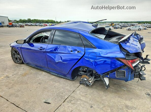 KMHLR4DF4SU063795 2025 HYUNDAI ELANTRA Blue Задня ліва чверть