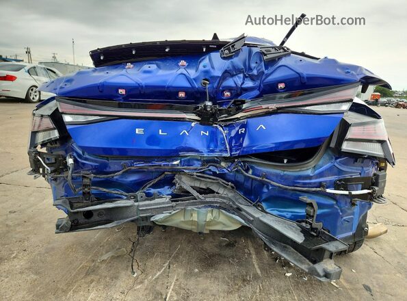 KMHLR4DF4SU063795 2025 HYUNDAI ELANTRA Blue Вид ззаду