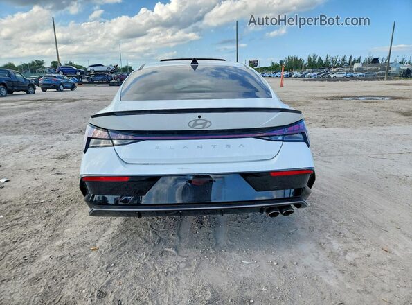 KMHLR4DF6RU808959 2024 HYUNDAI ELANTRA White Հետևի տեսք