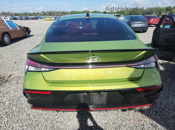 KMHLR4DF8RU765841 2024 HYUNDAI ELANTRA Green Widok z tyłu
