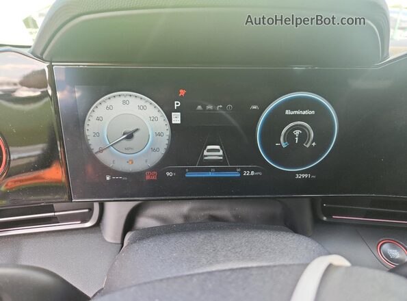 KMHLR4DF8RU765841 2024 HYUNDAI ELANTRA Green Widok zestawu wskaźników