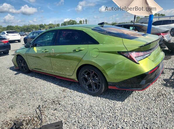 KMHLR4DF8RU765841 2024 HYUNDAI ELANTRA Green Tył lewy