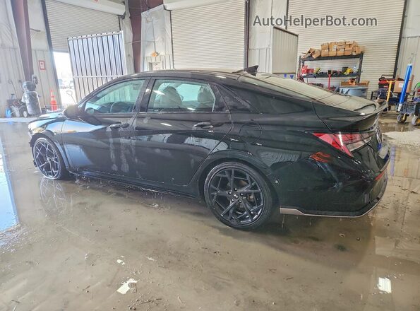 KMHLR4DF9RU815470 2024 HYUNDAI ELANTRA Black Հետևի ձախ