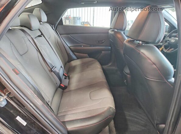 KMHLR4DF9RU815470 2024 HYUNDAI ELANTRA Black Հետևի նստատեղերի տեսք