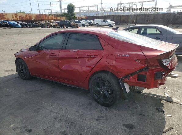 KMHLR4DF9SU015435 2025 HYUNDAI ELANTRA Красный Задняя левая четверть