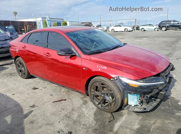 KMHLR4DF9SU015435 2025 HYUNDAI ELANTRA Красный Передняя правая четверть