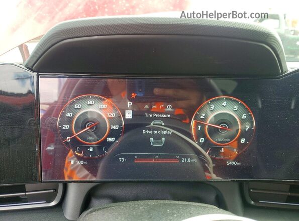 KMHLR4DF9SU015435 2025 HYUNDAI ELANTRA Красный Вид щитка приборов
