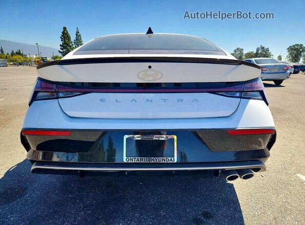 KMHLR4DFXSU950642 2025 HYUNDAI ELANTRA White Rear view