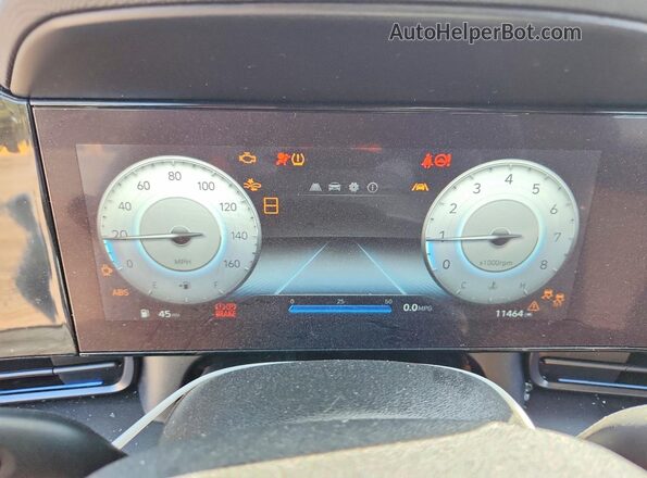 KMHLR4DFXSU950642 2025 HYUNDAI ELANTRA White Instrument cluster view