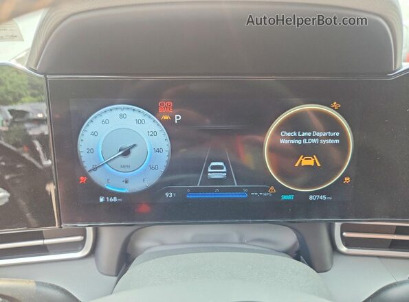 KMHLS4AG0PU412329 2023 HYUNDAI ELANTRA Black Вид щитка приладів