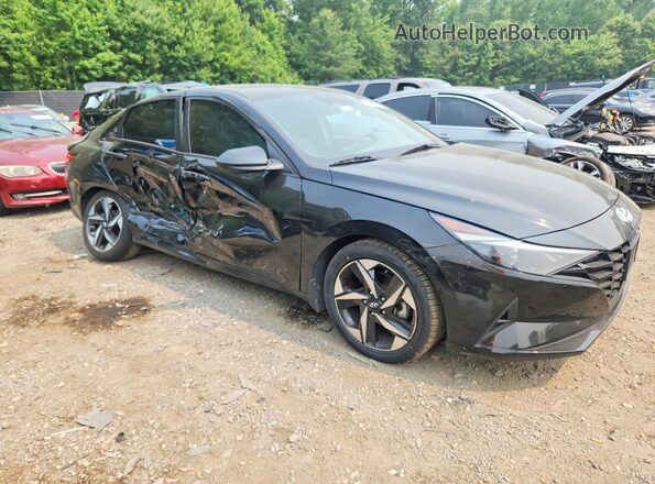 KMHLS4AG0PU412329 2023 HYUNDAI ELANTRA Black Передня права чверть
