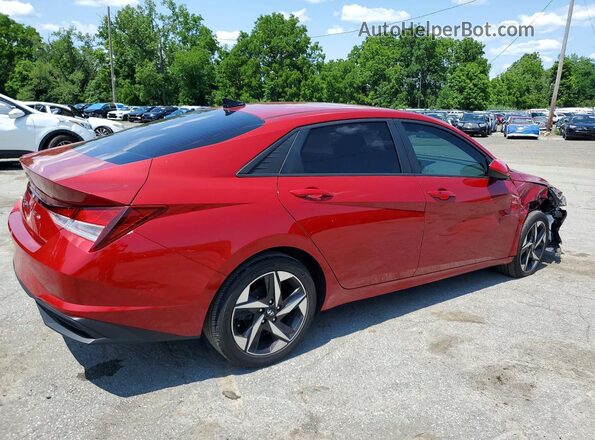 KMHLS4AG0PU459117 2023 HYUNDAI ELANTRA Красный Задняя правая четверть