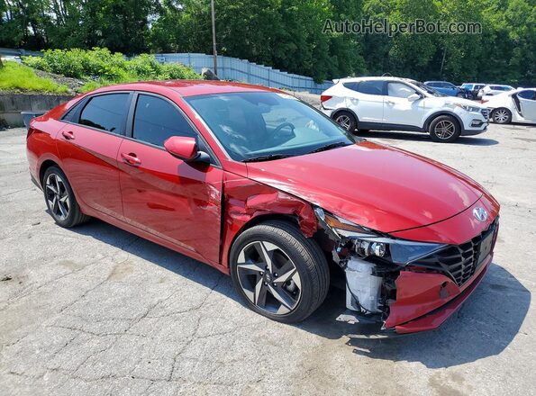 KMHLS4AG0PU459117 2023 HYUNDAI ELANTRA Красный Передняя правая четверть