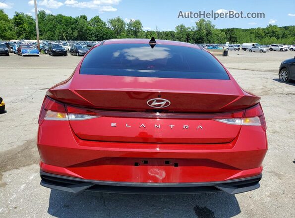 KMHLS4AG0PU459117 2023 HYUNDAI ELANTRA Красный Вид сзади