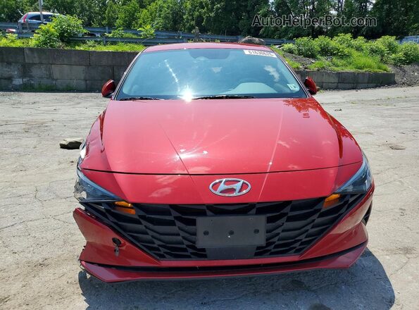 KMHLS4AG0PU459117 2023 HYUNDAI ELANTRA Красный Вид спереди