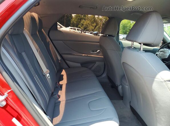 KMHLS4AG0PU459117 2023 HYUNDAI ELANTRA Красный Вид задних сидений