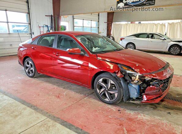 KMHLS4AG0PU574896 2023 HYUNDAI ELANTRA Red Delantero derecho