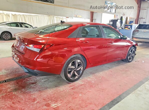 KMHLS4AG0PU574896 2023 HYUNDAI ELANTRA Red Trasero derecho