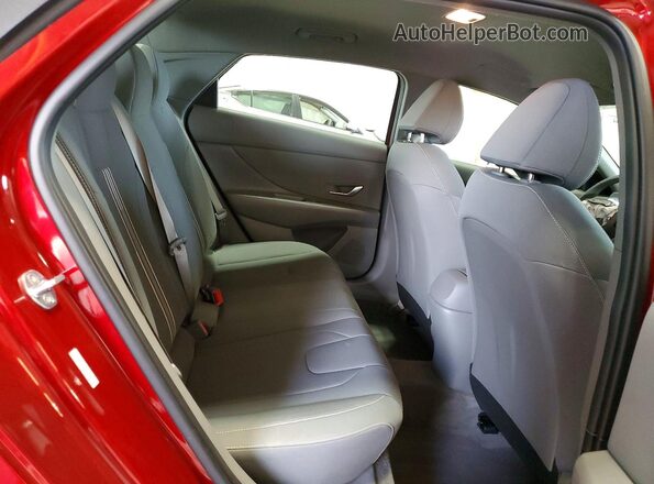 KMHLS4AG0PU574896 2023 HYUNDAI ELANTRA Red Vista de los asientos traseros
