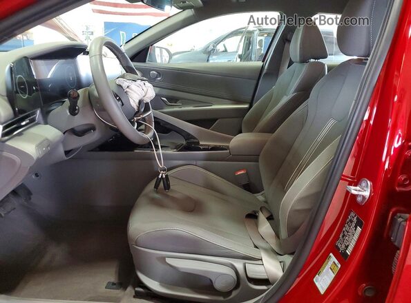 KMHLS4AG0PU574896 2023 HYUNDAI ELANTRA Red Vista interior delantera