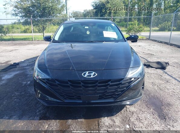 KMHLS4AG1NU252801 2022 HYUNDAI ELANTRA Black Вид щитка приладів