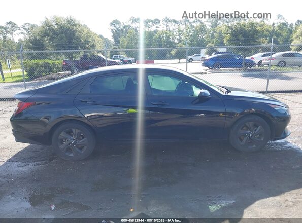 KMHLS4AG1NU252801 2022 HYUNDAI ELANTRA Black Вид задньої частини салону