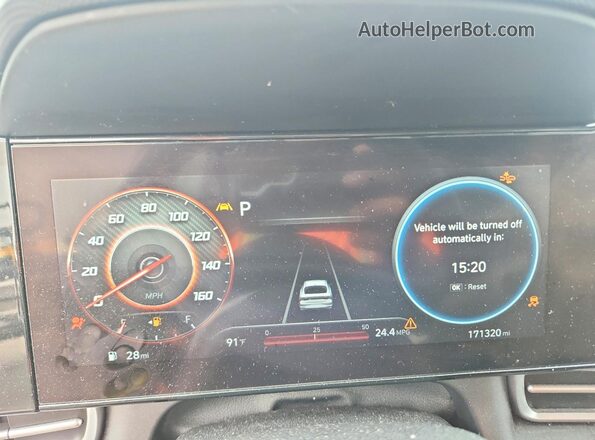 KMHLS4AG1PU415532 2023 HYUNDAI ELANTRA Gray Вид щитка приладів