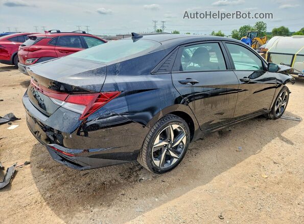 KMHLS4AG1PU421718 2023 HYUNDAI ELANTRA Black Հետևի աջ