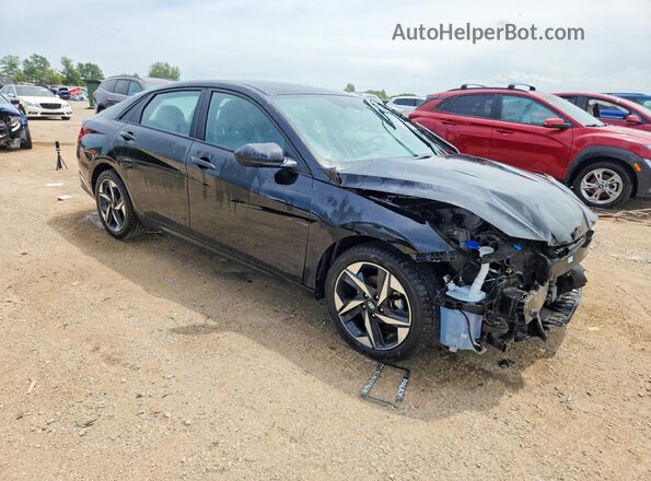 KMHLS4AG1PU421718 2023 HYUNDAI ELANTRA Black Առջևի աջ