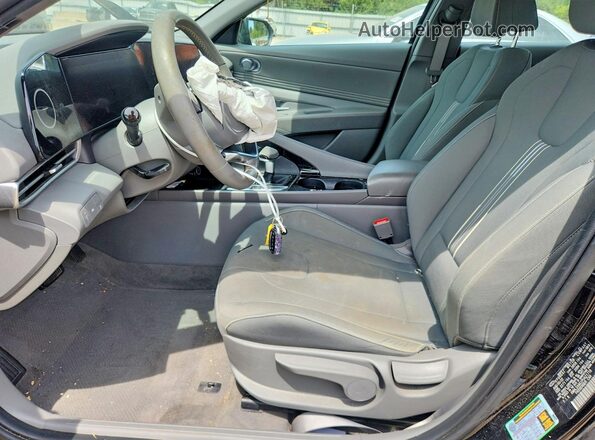 KMHLS4AG1PU421718 2023 HYUNDAI ELANTRA Black Սալոնի դիմացի տեսք