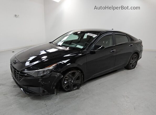 KMHLS4AG1PU507997 2023 HYUNDAI ELANTRA Black Панорамний вид салону 360°