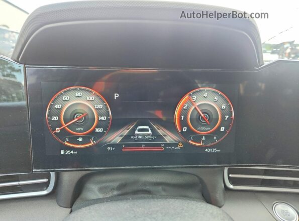 KMHLS4AG1PU571909 2023 HYUNDAI ELANTRA Gray Instrument cluster view