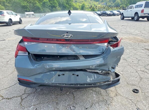 KMHLS4AG2MU100301 2021 HYUNDAI ELANTRA Gray უკანა ხედი