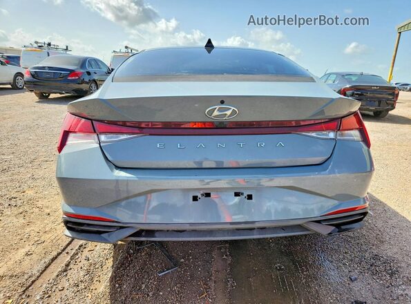 KMHLS4AG2MU101058 2021 HYUNDAI ELANTRA Gray უკანა ხედი