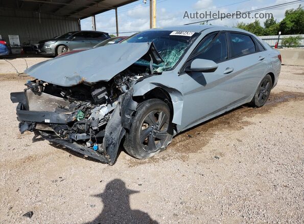 KMHLS4AG2MU101058 2021 HYUNDAI ELANTRA Gray VIN კოდის სტიკერის ხედი