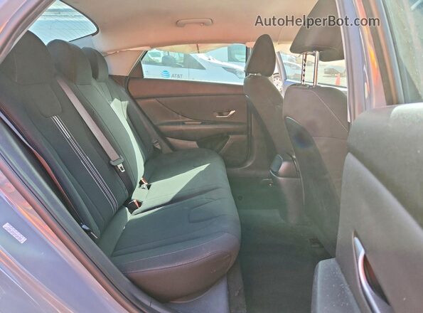 KMHLS4AG2MU101058 2021 HYUNDAI ELANTRA Gray უკანა სავარძლების ხედი