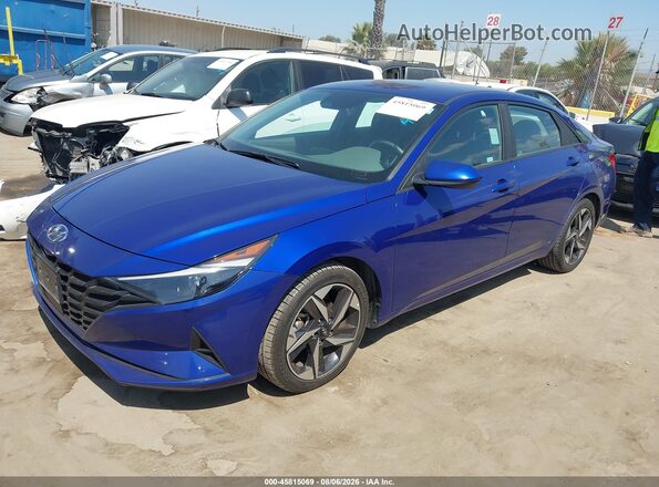 KMHLS4AG2PU402661 2023 HYUNDAI ELANTRA Blue Przód lewy