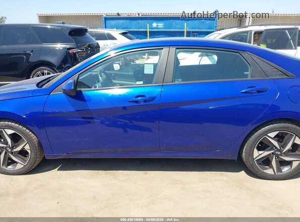 KMHLS4AG2PU402661 2023 HYUNDAI ELANTRA Blue Widok wnętrza z tyłu