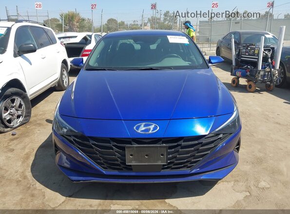 KMHLS4AG2PU402661 2023 HYUNDAI ELANTRA Blue Widok deski rozdzielczej