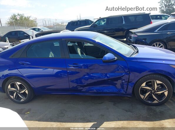 KMHLS4AG2PU402661 2023 HYUNDAI ELANTRA Blue Widok zestawu wskaźników