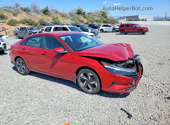KMHLS4AG2PU435725 2023 HYUNDAI ELANTRA Red წინა მარჯვენა