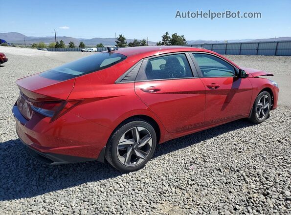 KMHLS4AG2PU435725 2023 HYUNDAI ELANTRA Red უკანა მარჯვენა